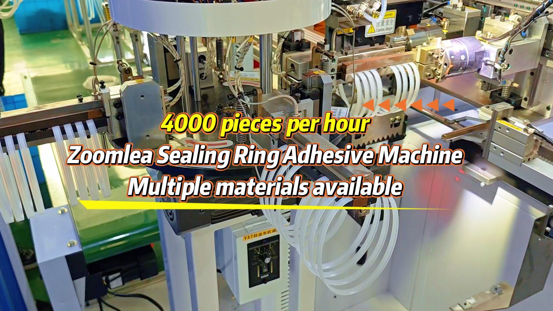 4000 pieces per hour, and not picky eaters! Zoomlea sealing ring bonding machine, capable of producing 40000 pieces per day! Multiple materials available