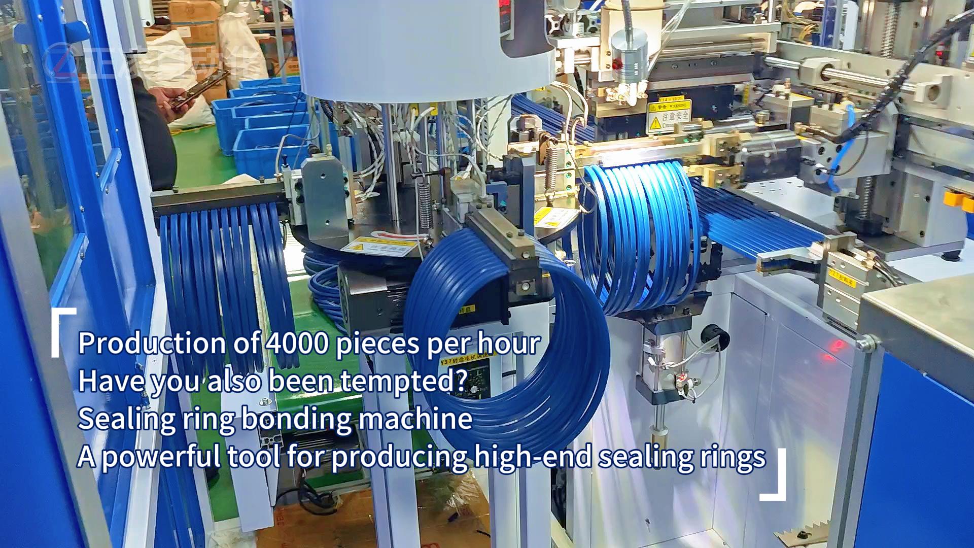 Are you also tempted by the production of 4000 pieces per hour? Sealing ring bonding machine, a powerful tool for high-end sealing ring production