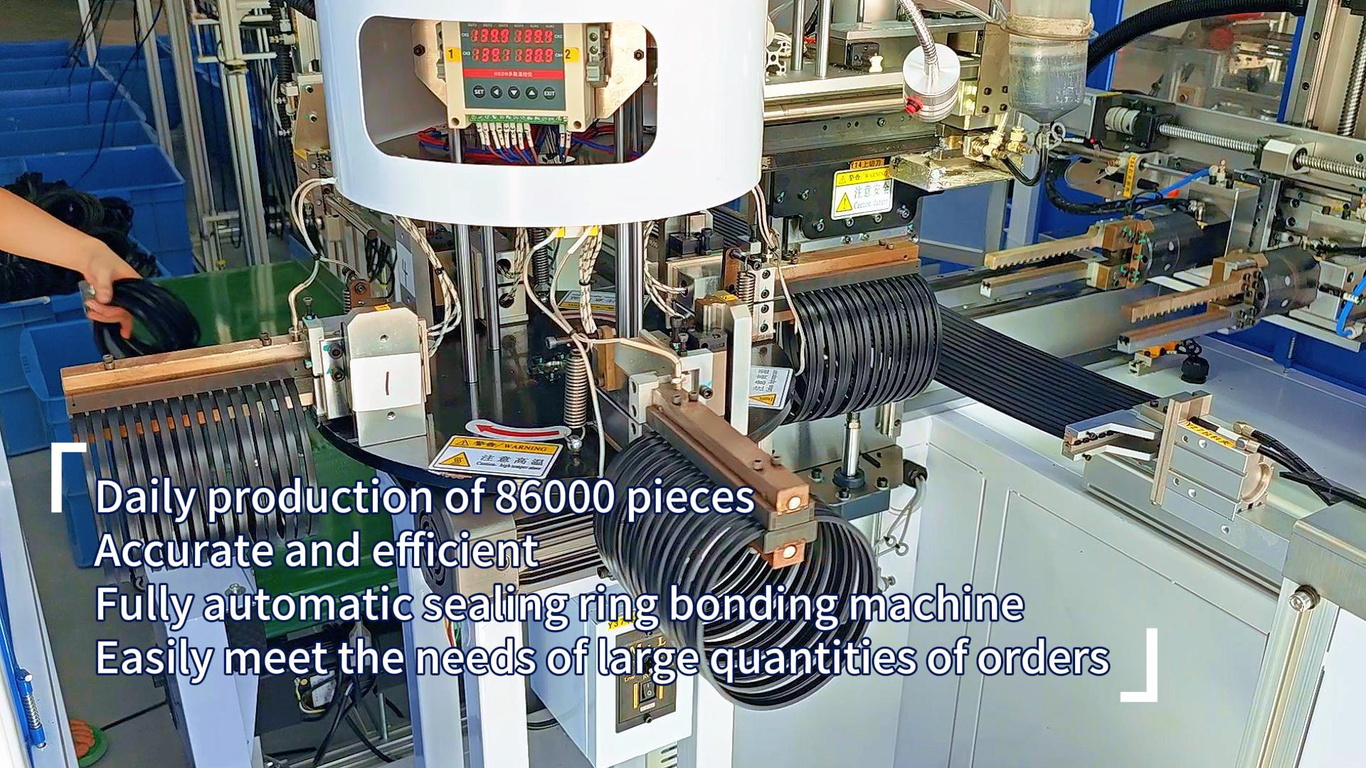 Fully automatic sealing ring bonding machine, precise and efficient, meets strict industrial needs, with a daily output of 86000 pieces