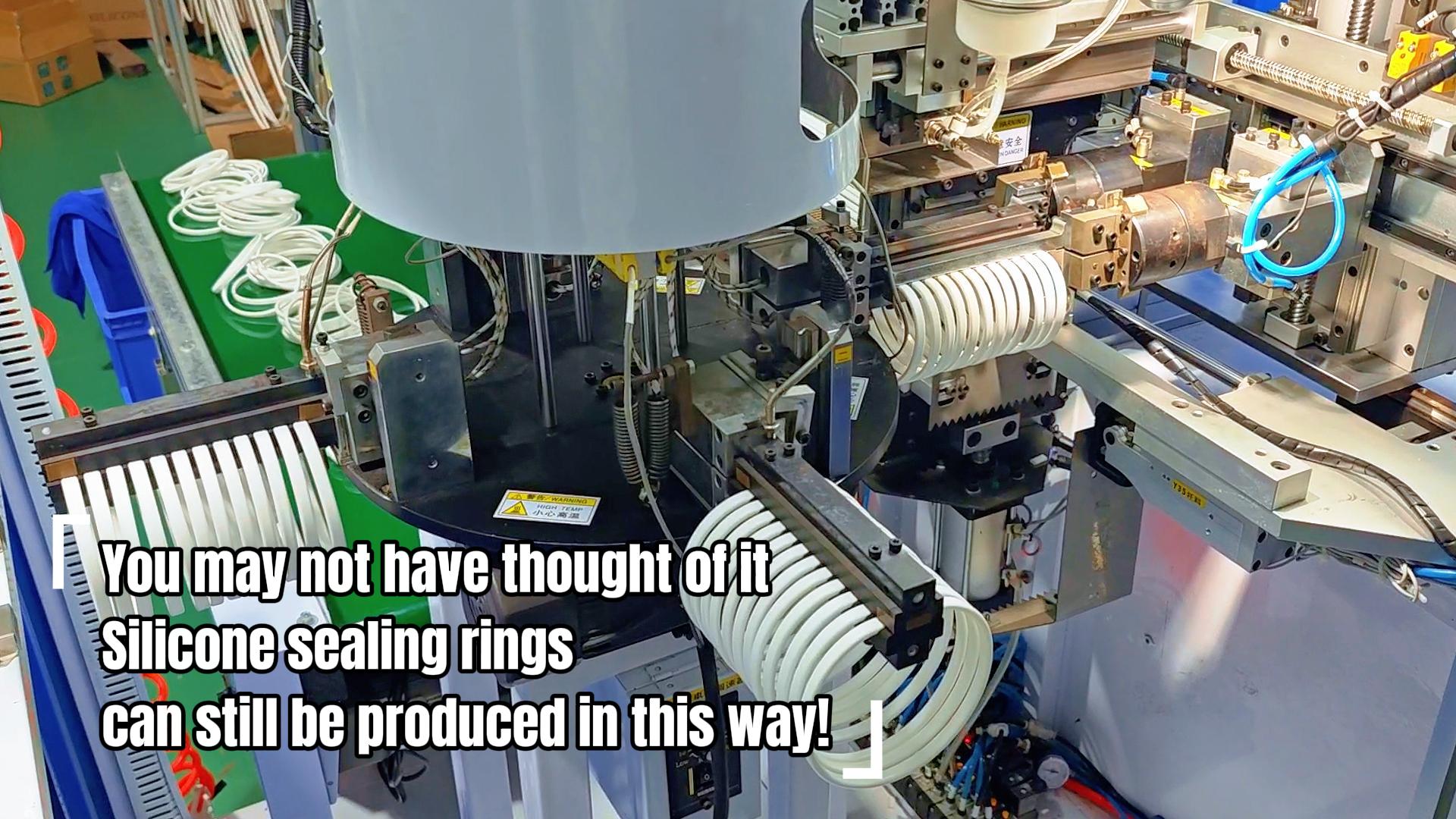 You may not expect that silicone sealing rings can still be produced in this way!