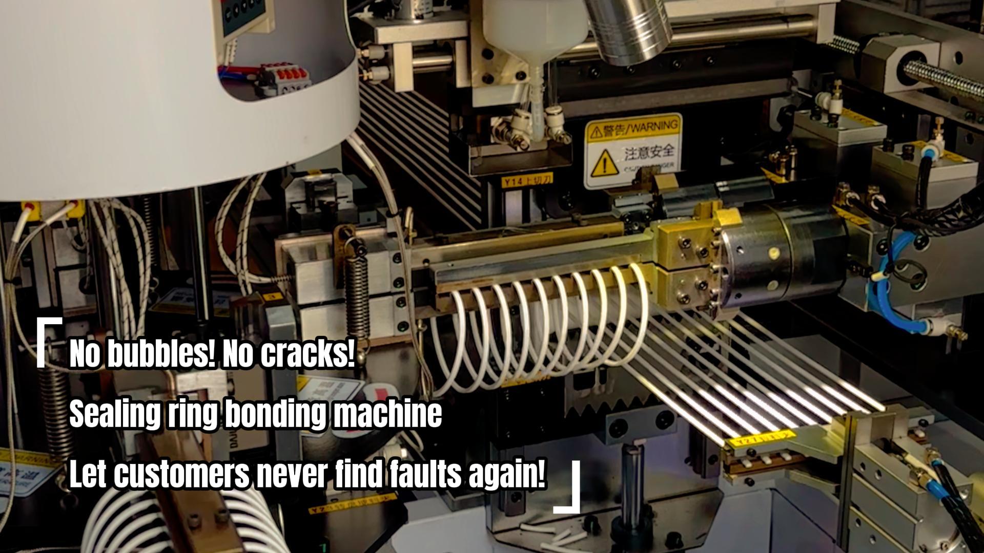 No bubbles! No cracks! The fully automated sealing ring bonding machine ensures that customers can no longer find faults!