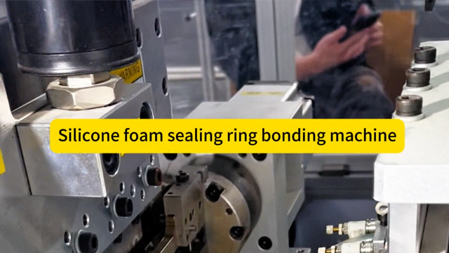 Silicone foam sealing ring bonding machine