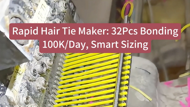 Rapid Hair Tie Maker: 32Pcs Bonding100K/Day,Smart Sizing