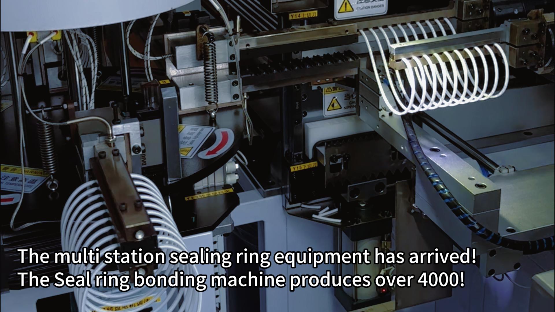 The multi station sealing ring equipment has arrived! The Seal ring bonding machine produces over 4000