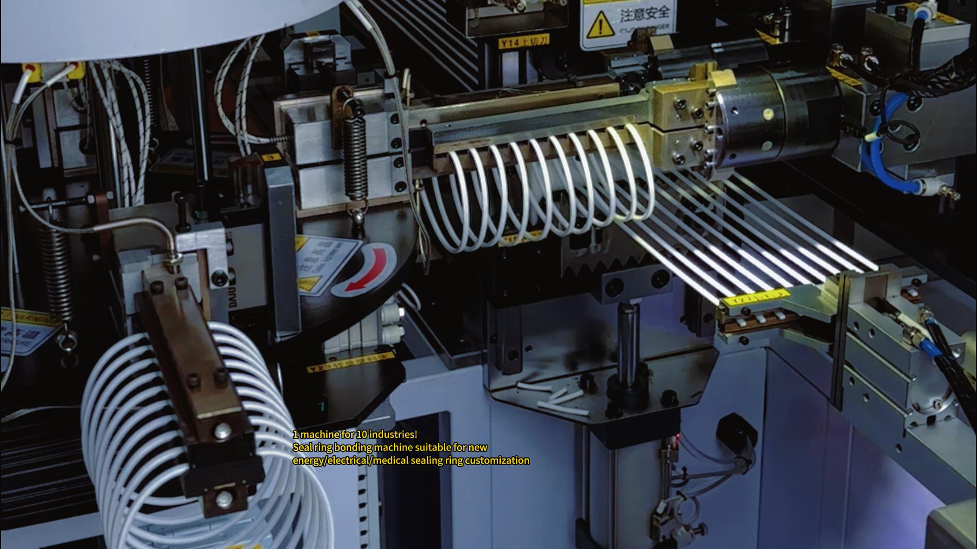 Seal ring bonding machine for customized sealing rings