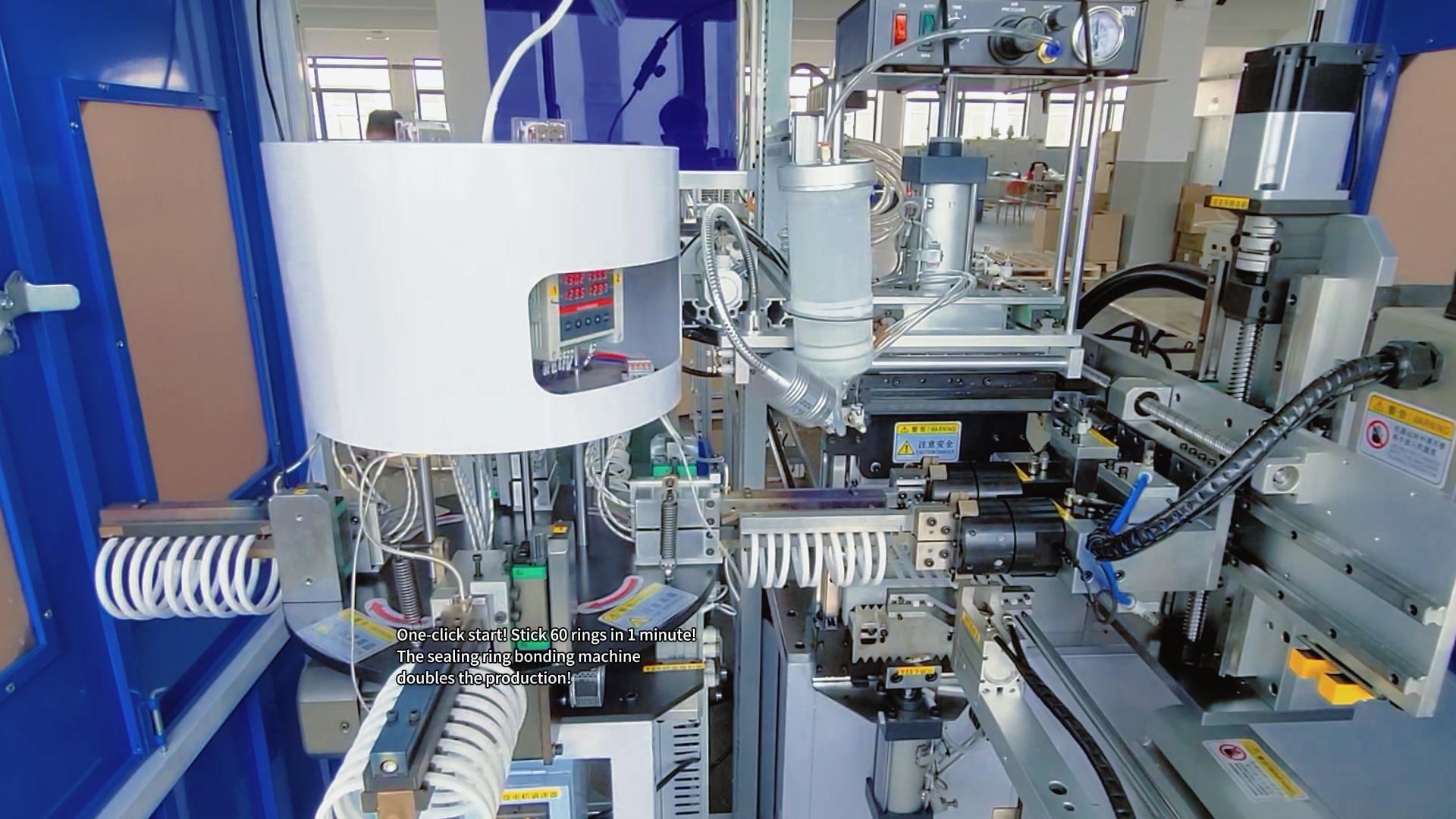 One-click start! stick 60 rings in 1 minute! Zoomlea Seal ring bonding machine doubles the production