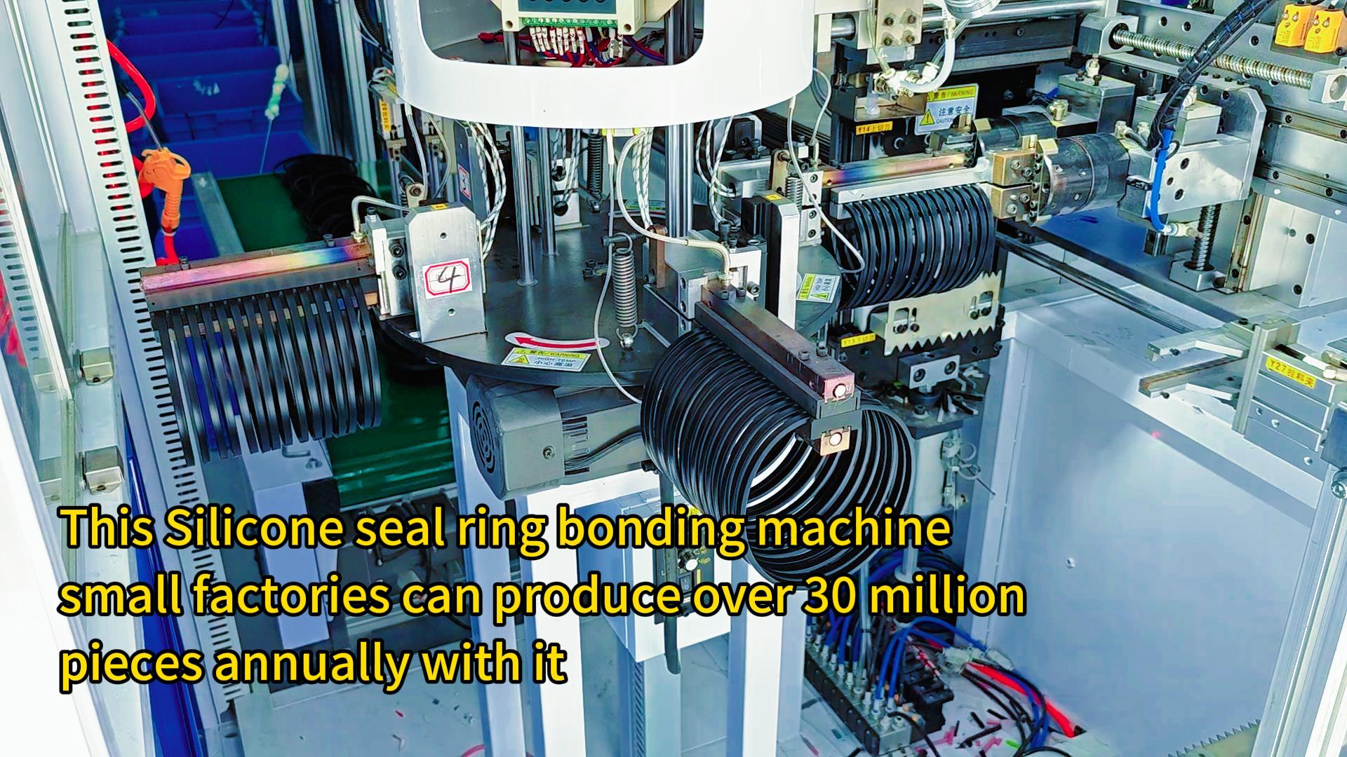 This Silicone seal ring bonding machine, small factories can produce over 30 million pieces annually with it