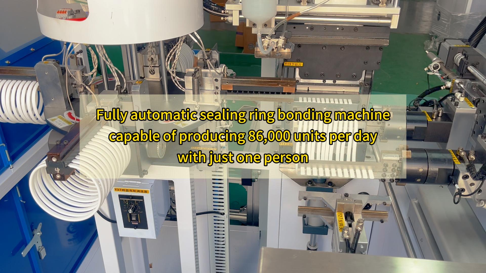 Fully automatic sealing ring bonding machine, capable of producing 86,000 units per day with just one person