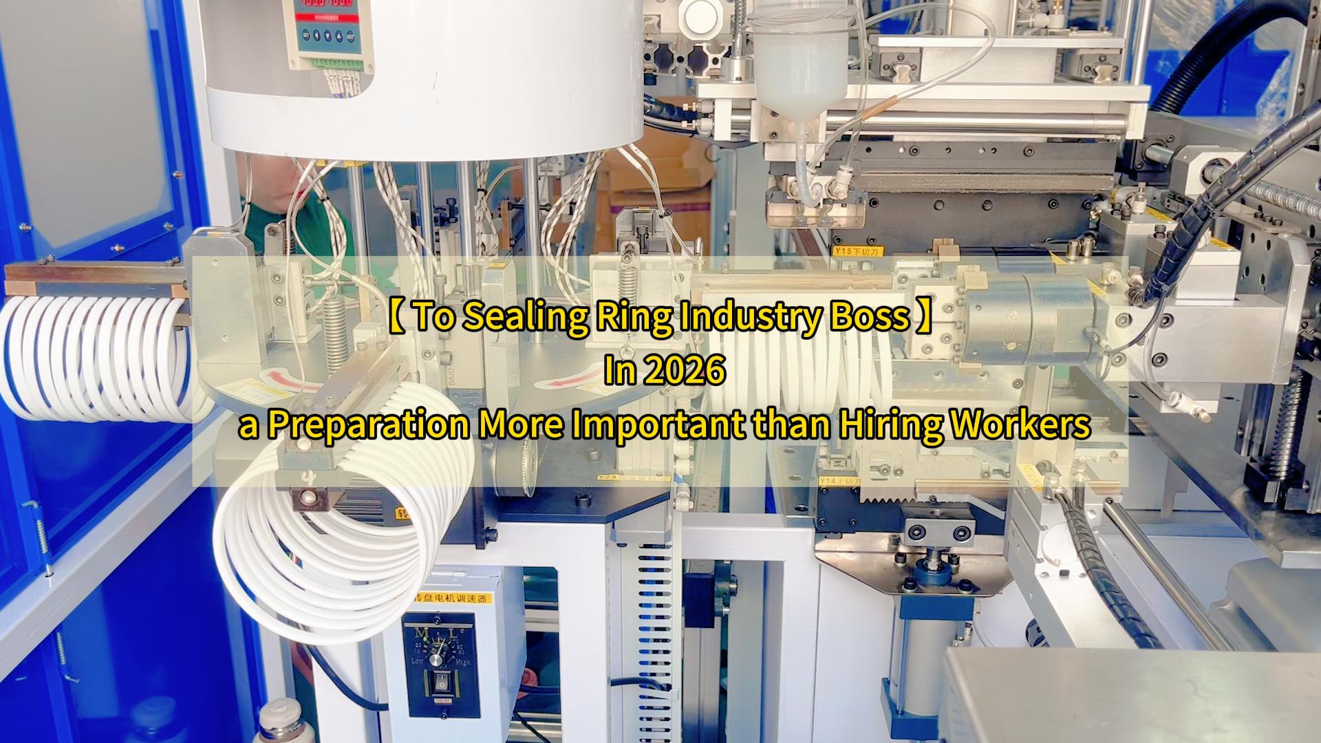 【 To Sealing Ring Industry Boss 】 Important Preparation for 2026: Layout of Silicone rubber O-ring bonding machine