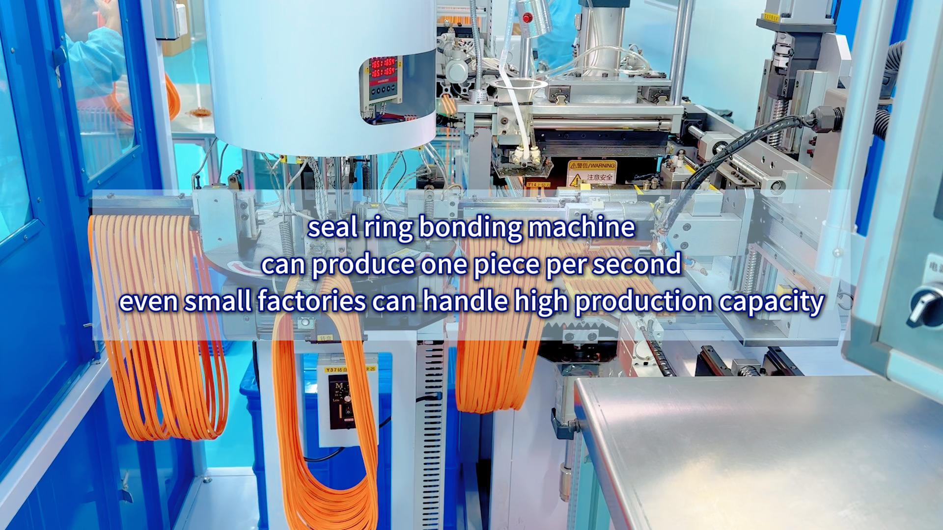 seal ring bonding machine, can produce one piece per second, even small factories can handle high production capacity