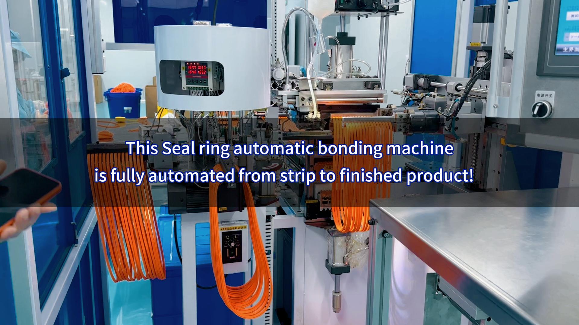 This Seal ring automatic bonding machine is fully automated from strip to finished product!