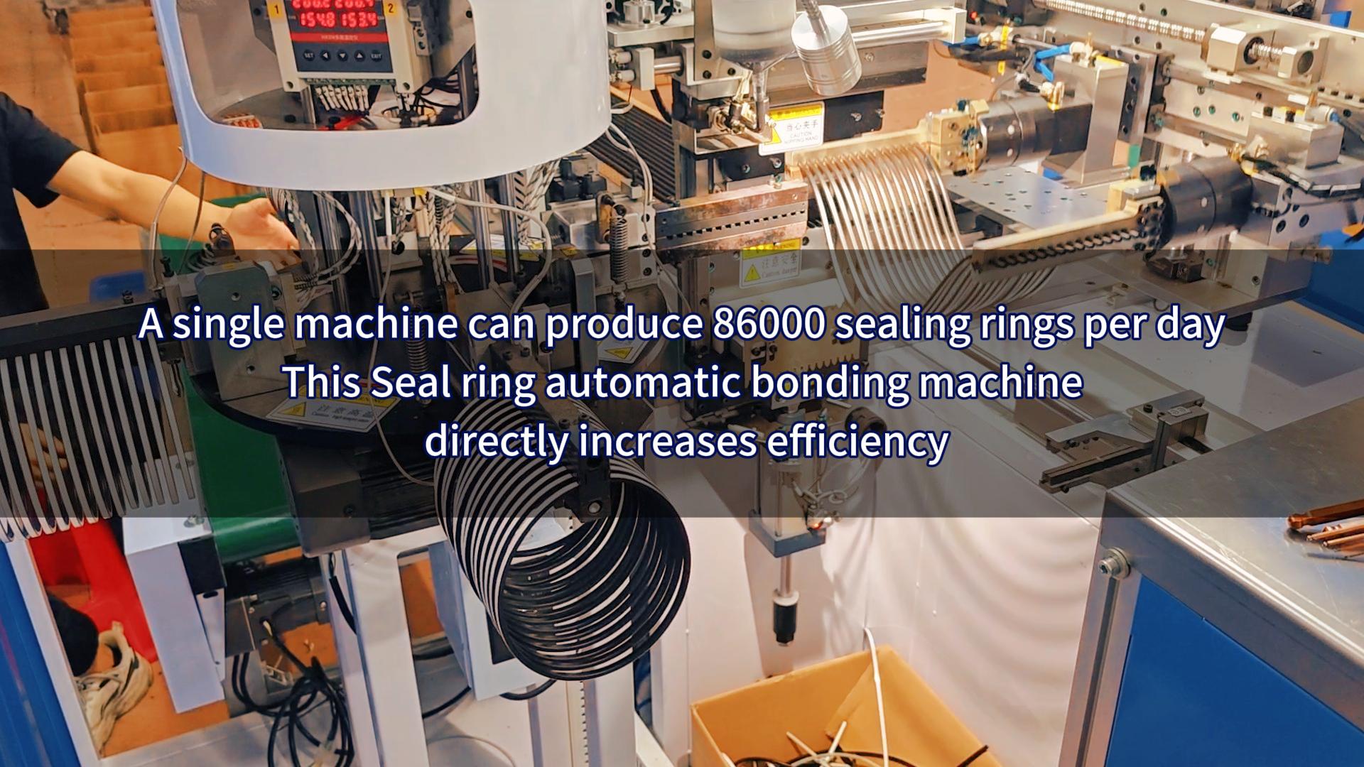 A single machine can produce 86000 sealing rings per day, This Seal ring automatic bonding machine directly increases efficiency