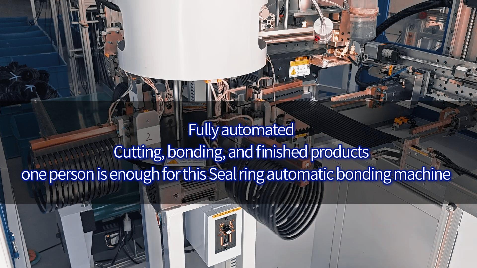 Fully automated! Cutting, bonding, and finished products, one person is enough for this Seal ring automatic bonding machine